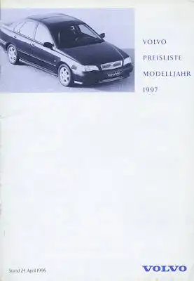 Volvo Preisliste 4.1996