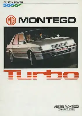 Austin-Rover MG Montego Turbo Prospekt ca. 1986