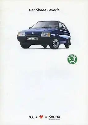 Skoda Favorit Prospekt ca. 1993