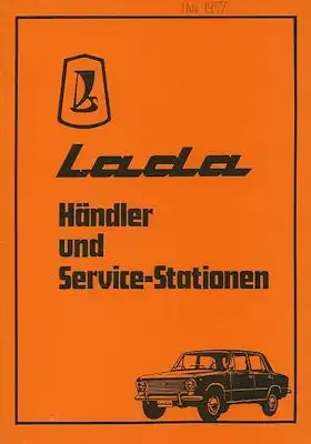 Lada Händler und Service-Stationen 9.1977