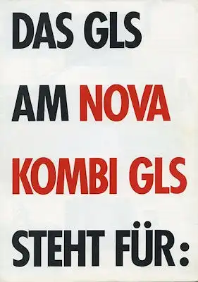 Lada Nova Kombi GLS Prospekt ca. 1988
