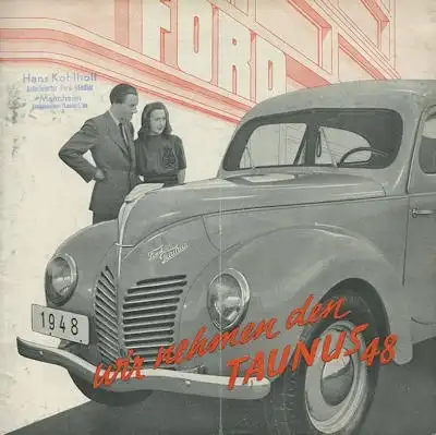 Ford Taunus Prospekt 1948