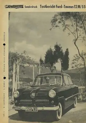 Ford Taunus 12 M Test 1955