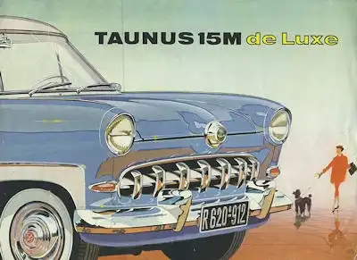 Ford Taunus 15 M de Luxe Prospekt ca. 1956