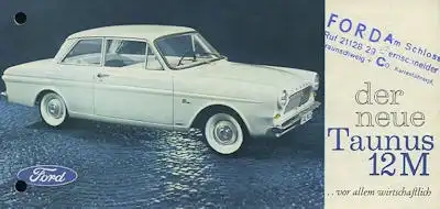 Ford Taunus 12 M P 4 Prospekt ca. 1962