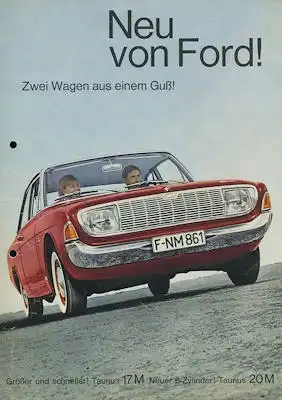 Ford Taunus 17 M / 20 M Prospekt ca. 1964