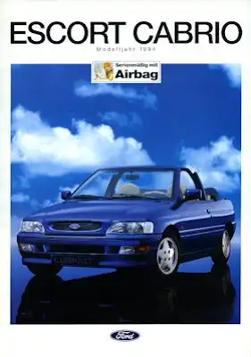 Ford Escort Cabrio Prospekt 8.1993