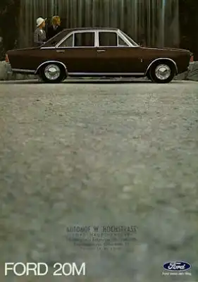Ford 20 M Prospekt ca. 1971