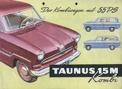Ford Taunus 15 M Kombi Prospekt ca. 1956