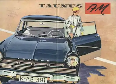 Ford Taunus 17 M P 2 Prospekt ca. 1957