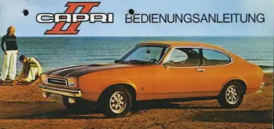 Ford Capri II Bedienungsanleitung 1.1974
