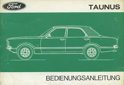 Ford Taunus Bedienungsanleitung 10.1975