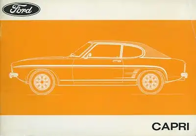 Ford Capri I Bedienungsanleitung 7.1972