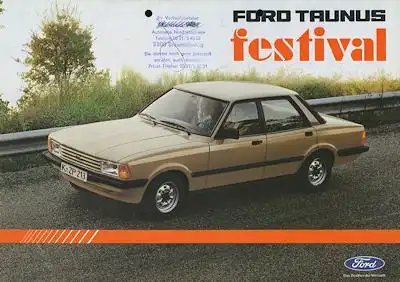 Ford Taunus Festival Prospekt 1980