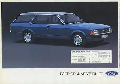 Ford Granada Turnier Prospekt 8.1978