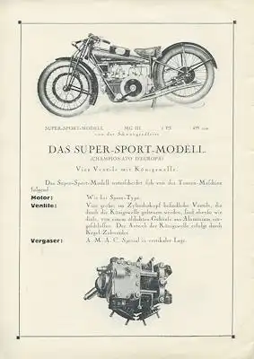 Moto Guzzi Programm 1927