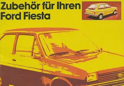 Ford Fiesta Zubehör Prospekt ca. 1979