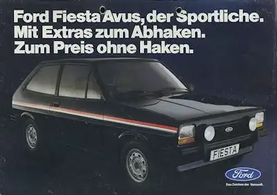 Ford Fiesta Avus Prospekt ca. 1979