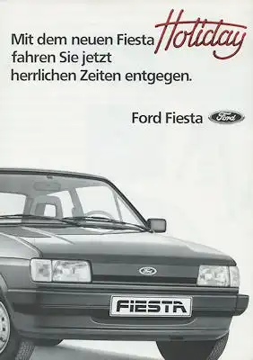 Ford Fiesta Holiday Prospekt 4.1984