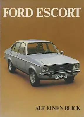 Ford Escort Prospekt 6.1978