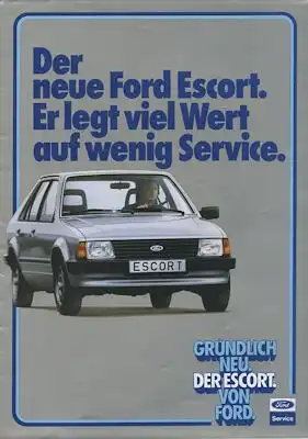 Ford Escort Prospekt ca. 1981