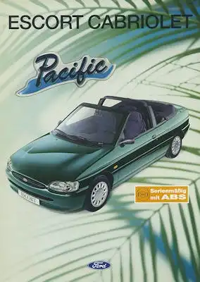 Ford Escort Cabriolet Pacific Prospekt 12.1996