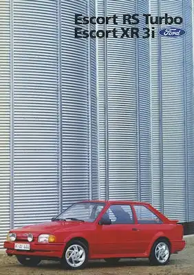 Ford Escort RS Turbo / XR 3i Prospekt 2.1986