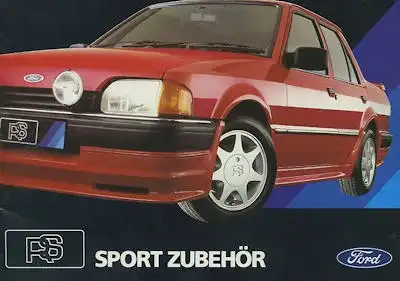 Ford RS Sport Zubehör Prospekt 4.1986