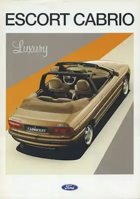 Ford Escort Cabrio Luxury Prospekt 4.1993