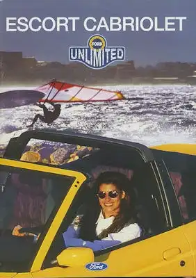 Ford Escort Cabriolet Unlimited Prospekt 3.1996