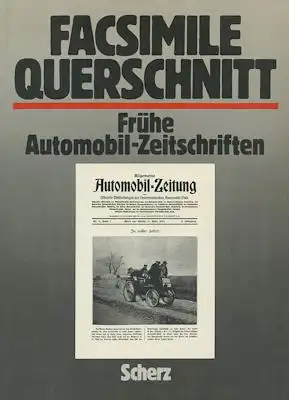 Joachim Wachtel Facsimile Querschnitt. Frühe Automobil-Zeitschriften 1970