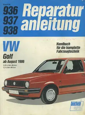 VW Golf 2 Reparaturanleitung ab 9.1986