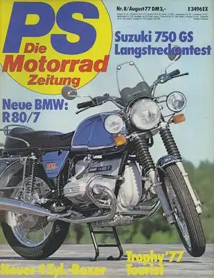 PS Die Motorradzeitung 1977 Heft 8