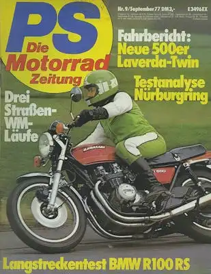 PS Die Motorradzeitung 1977 Heft 9