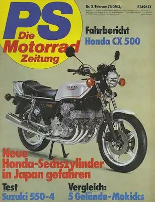 PS Die Motorradzeitung 1978 Heft 2