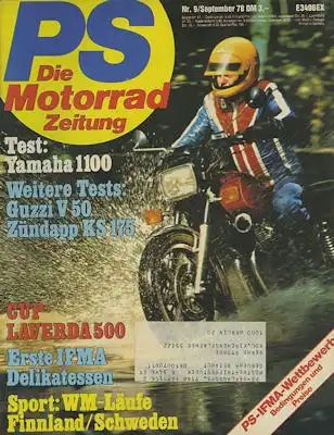 PS Die Motorradzeitung 1978 Heft 9