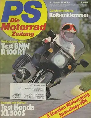 PS Die Motorradzeitung 1979 Heft 8