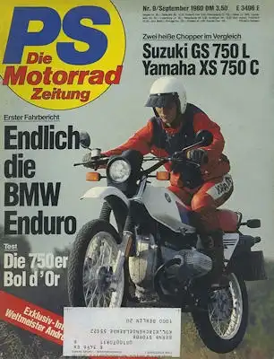 PS Die Motorradzeitung 1980 Heft 9
