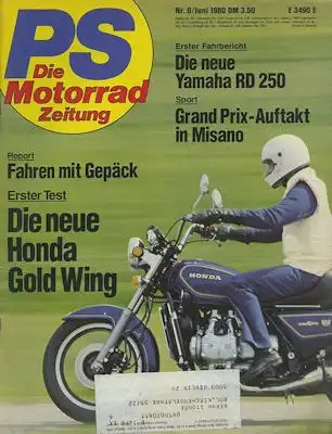 PS Die Motorradzeitung 1980 Heft 6