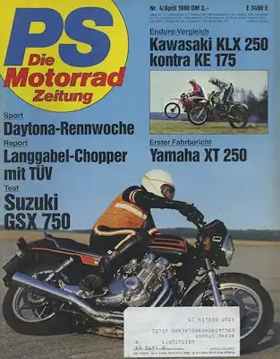PS Die Motorradzeitung 1980 Heft 4