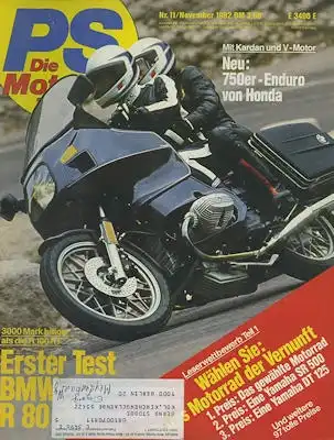 PS Die Motorradzeitung 1982 Heft 11