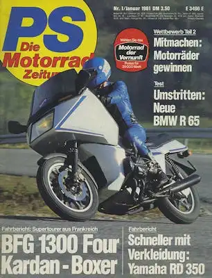 PS Die Motorradzeitung 1981 Heft 1