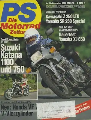 PS Die Motorradzeitung 1981 Heft 11