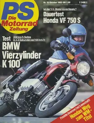 PS Die Motorradzeitung 1983 Heft 10