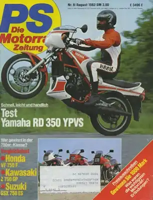PS Die Motorradzeitung 1983 Heft 8