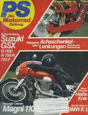 PS Die Motorradzeitung 1989 Heft 1