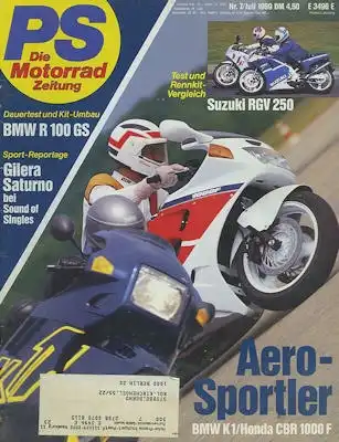 PS Die Motorradzeitung 1989 Heft 7