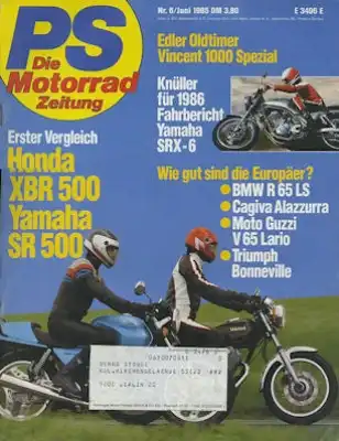 PS Die Motorradzeitung 1985 Heft 6