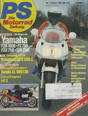 PS Die Motorradzeitung 1987 Heft 1