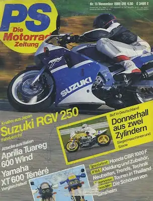 PS Die Motorradzeitung 1988 Heft 11